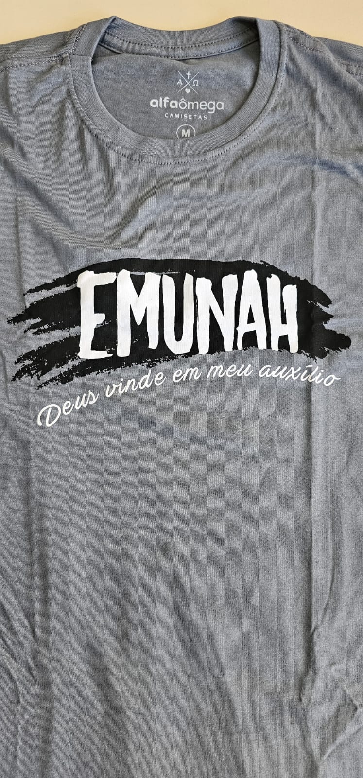 CAMISETA EMUNAH (CINZA)