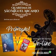 PROMOÇÃO QUARESMA DE SÃO MIGUEL!! ROSÁRIO DE SÃO MIGUEL + LIVRO PASSOS PARA VIDA PESSOAL DE ORAÇÃO